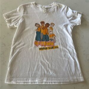 Kid’s 4town shirt 4 town white size medium M 10/12 Disney Pixar